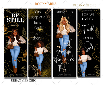 Black Girl Bookmarks
