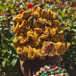 Unique Hair Scrunchies - Mustard