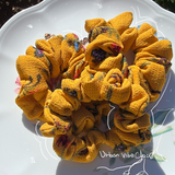 Unique Hair Scrunchies - Mustard