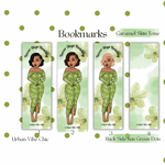 Black Girl Bookmarks - Green Never Stop Reading