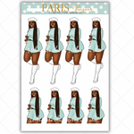 Black Girl Stickers - Paris & Mint