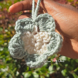 Crochet Flower Keychain | Crochet Bag Charm