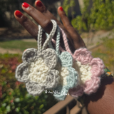 Crochet Flower Keychain | Crochet Bag Charm