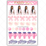 Black Girl Stickers - Pink Paris & Classy Sheet 1