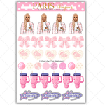 Black Girl Stickers - Pink Paris & Classy Sheet 1