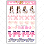 Black Girl Stickers - Pink Paris & Classy Sheet 1