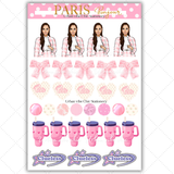 Black Girl Stickers - Pink Paris & Classy Sheet 1