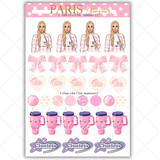 Black Girl Stickers - Pink Paris & Classy Sheet 1