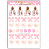 Black Girl Stickers - Pink Paris & Classy Sheet 2