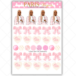 Black Girl Stickers - Pink Paris & Classy Sheet 2