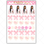 Black Girl Stickers - Pink Paris & Classy Sheet 2