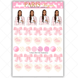 Black Girl Stickers - Pink Paris & Classy Sheet 2