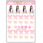 Black Girl Stickers - Pink Paris & Classy Sheet 2