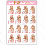 Black Girl Stickers - Pink Paris & Puppie