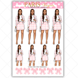 Black Girl Stickers - Pink Paris