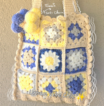 Crochet Tote Bag, Crochet Shoulder Bag -Seaside