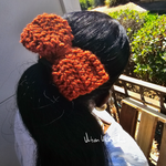 Set of 2 Handmade Crochet Hair Bow