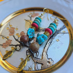 Beaded Earrings -Turquoise & Agate