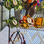 Culture Flower Earrings - Orange