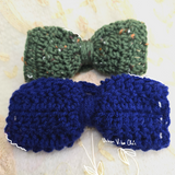 Set of 2 Handmade Crochet Hair Bow