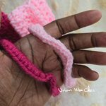 Set of 2 Handmade Crochet Hair Bow