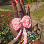 Crochet Bow Keychain