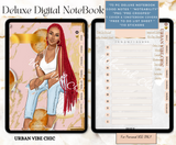 Black Girl Digital Planner, Nurse digital planner, Black Girl Digital Stickers, Pre-Cropped Stickers, Digital Notebook, Black Girl Templates