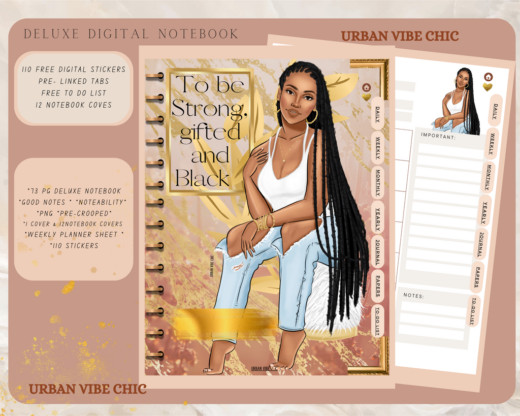 That Girl UnDated Digital Planner With Bonus Stickers For iPad and And –  soniadigital