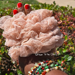 Lace Hair Scrunchies - Blush