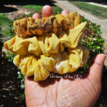 Unique Hair Scrunchies - Mustard