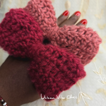 Set of 2 Handmade Crochet Hair Bow