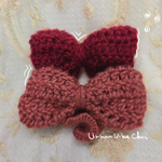 Set of 2 Handmade Crochet Hair Bow