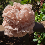 Lace Hair Scrunchies - Blush