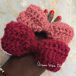 Set of 2 Handmade Crochet Hair Bow