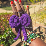 Crochet Bow Keychain