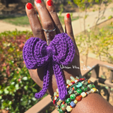 Crochet Bow Keychain