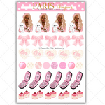 Black Girl Stickers - Pink Paris & Full Sheet 2