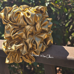 Unique Hair Scrunchies - Gold