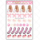 Black Girl Stickers - Pink Paris & Full Sheet 2