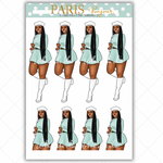 Black Girl Stickers - Paris & Mint