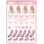 Black Girl Stickers - Pink Paris & Full Sheet 2