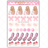 Black Girl Stickers - Pink Paris & Full Sheet 2