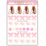 Black Girl Stickers - Pink Paris & Full Sheet 3