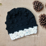 Crochet Beanie Hat - Navy Blue