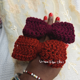 Set of 2 Handmade Crochet Hair Bow