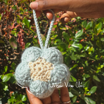 Crochet Flower Keychain | Crochet Bag Charm