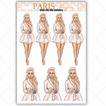 Black Girl Stickers - Paris & Blush