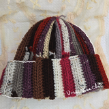 Scrap Yarn Beanie | Crochet Beanie | Crochet Hat - All Natural