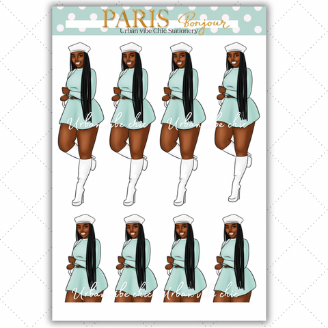 Black Girl Stickers - Paris & Mint