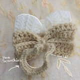 Set of 2 Handmade Crochet Hair Bow